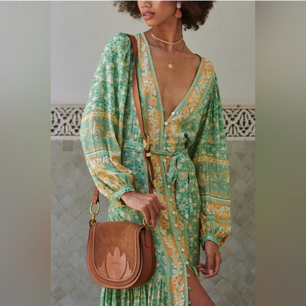 /traded/🦚 Spell: Madame Peacock Button Through Gown - Picture 4 of 16